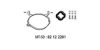 HJS 82 12 2201 Mounting Kit, exhaust system
